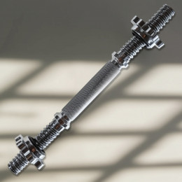 Гриф с гайками хромированный (d 25) 41 см