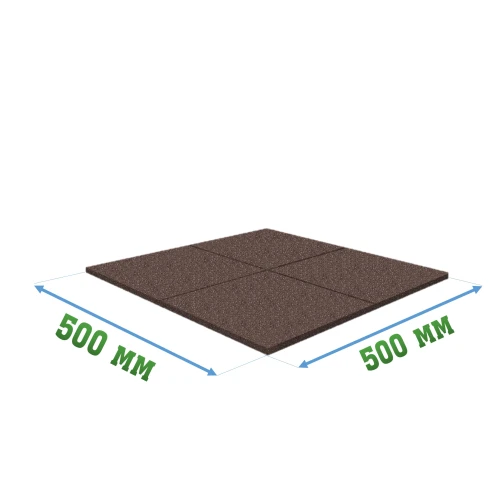 Резиновое покрытие 500x500x30мм Standart